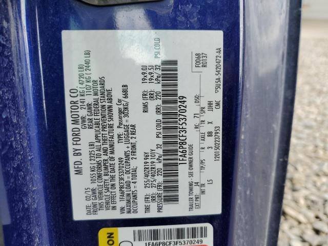 2015 FORD MUSTANG GT - Image 4